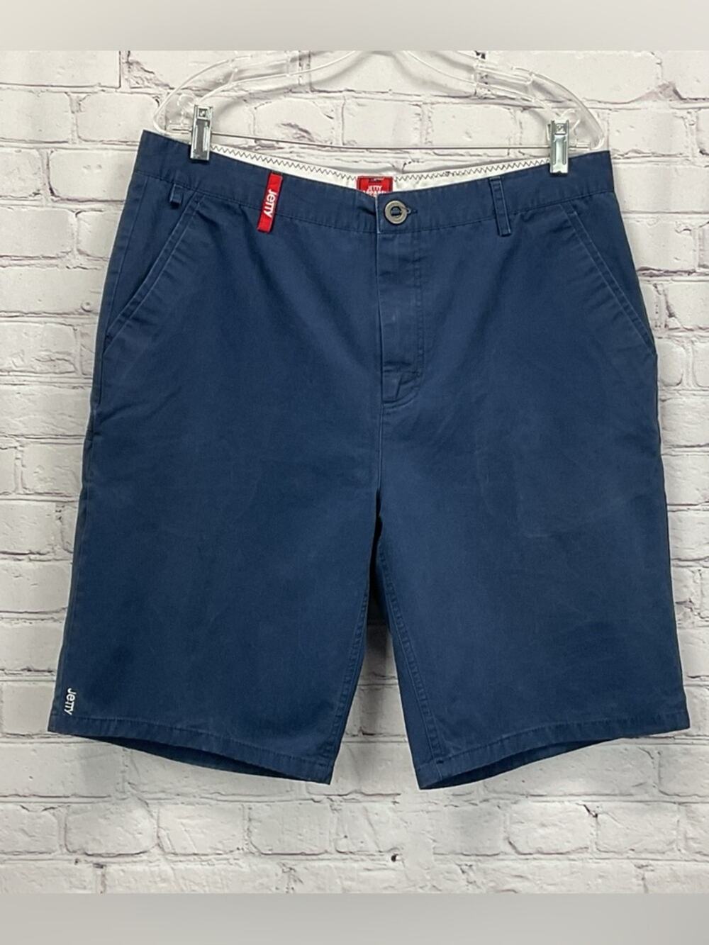 Jetty Apparel Co. Shorts Men's Size 36 Navy Athleisure Golf Travel Minimalist